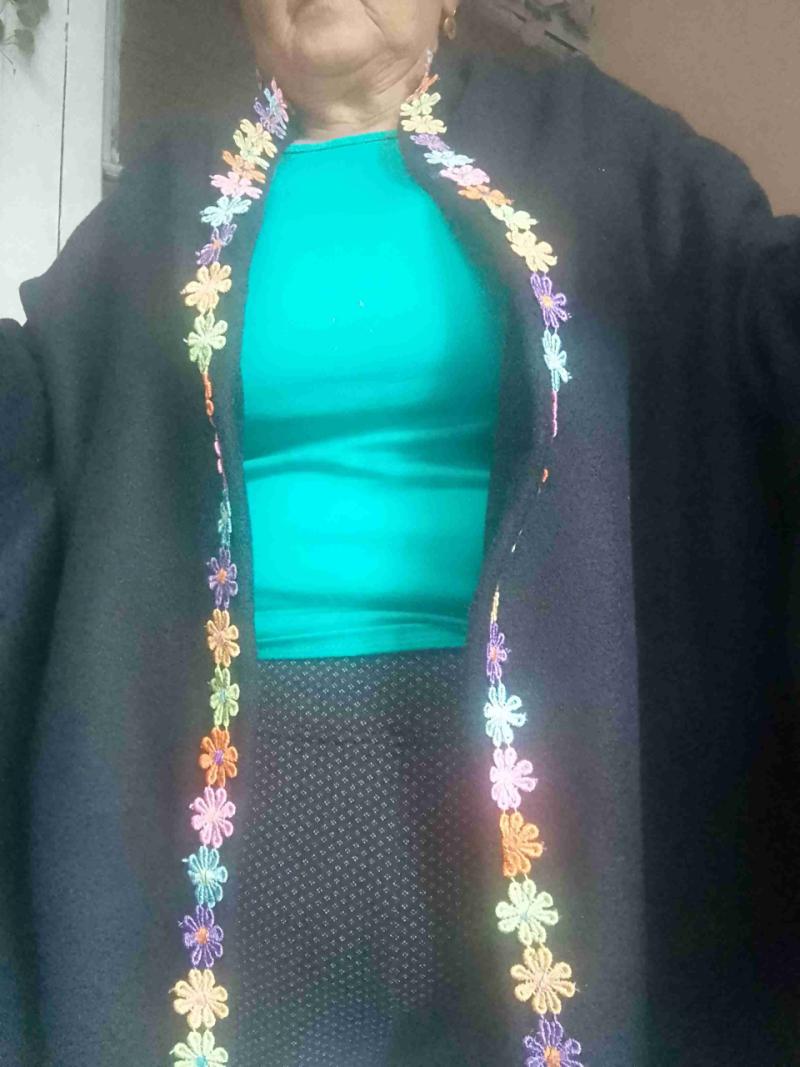 Chal,abrigos, Cardigan verde con botón - 5