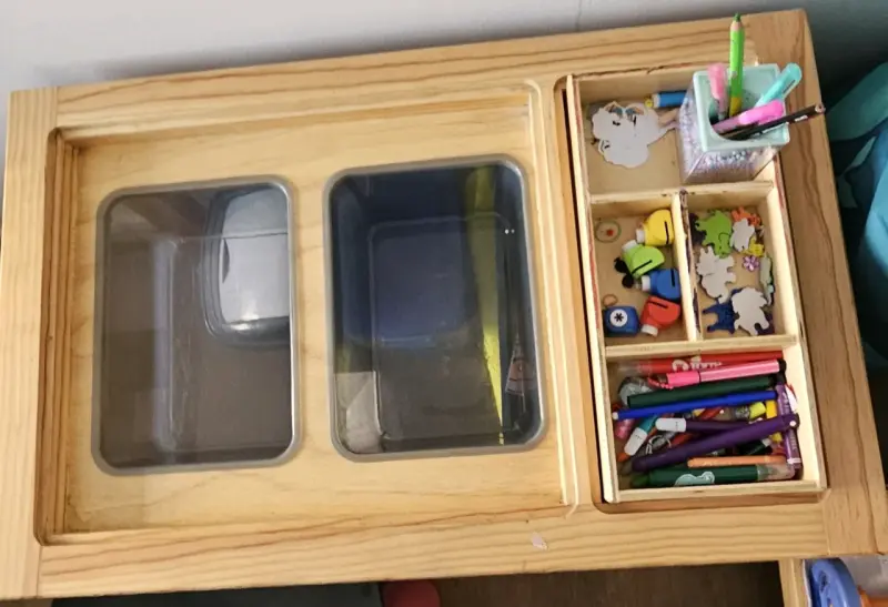Mesa de juego sensorial de madera - 3
