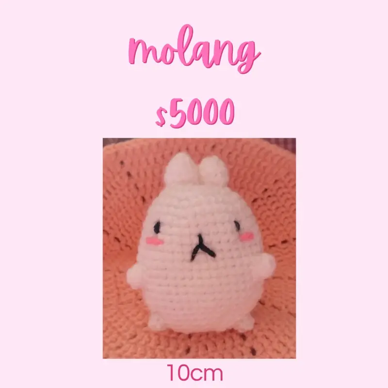 Muñeco amigurumi Molang