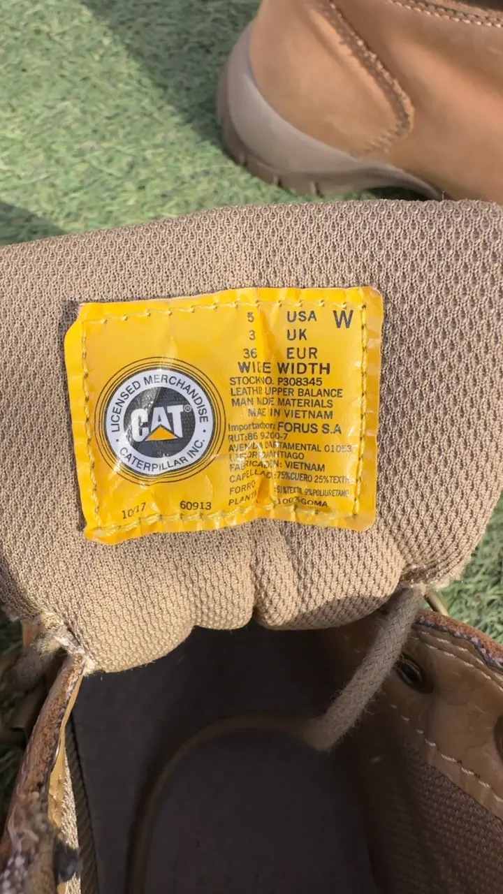 Botas CAT impermeables marrones - 5