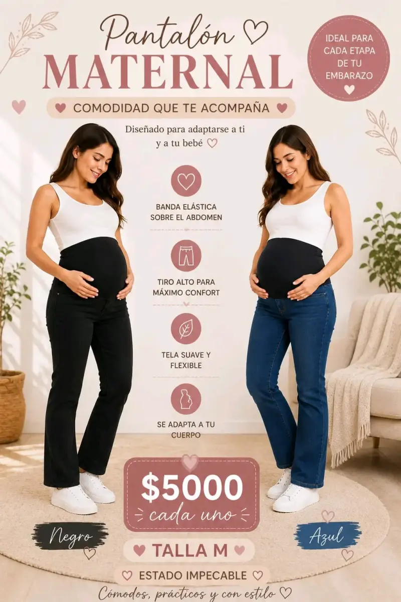 Jeans negros maternales - 2