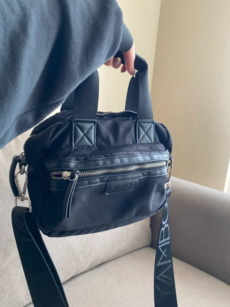 Bolso bandolera negro Yambo - 3