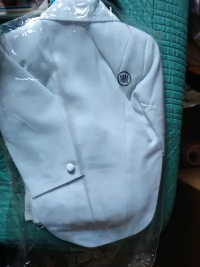 Traje de bebé para ceremonia blanco - miniatura 2