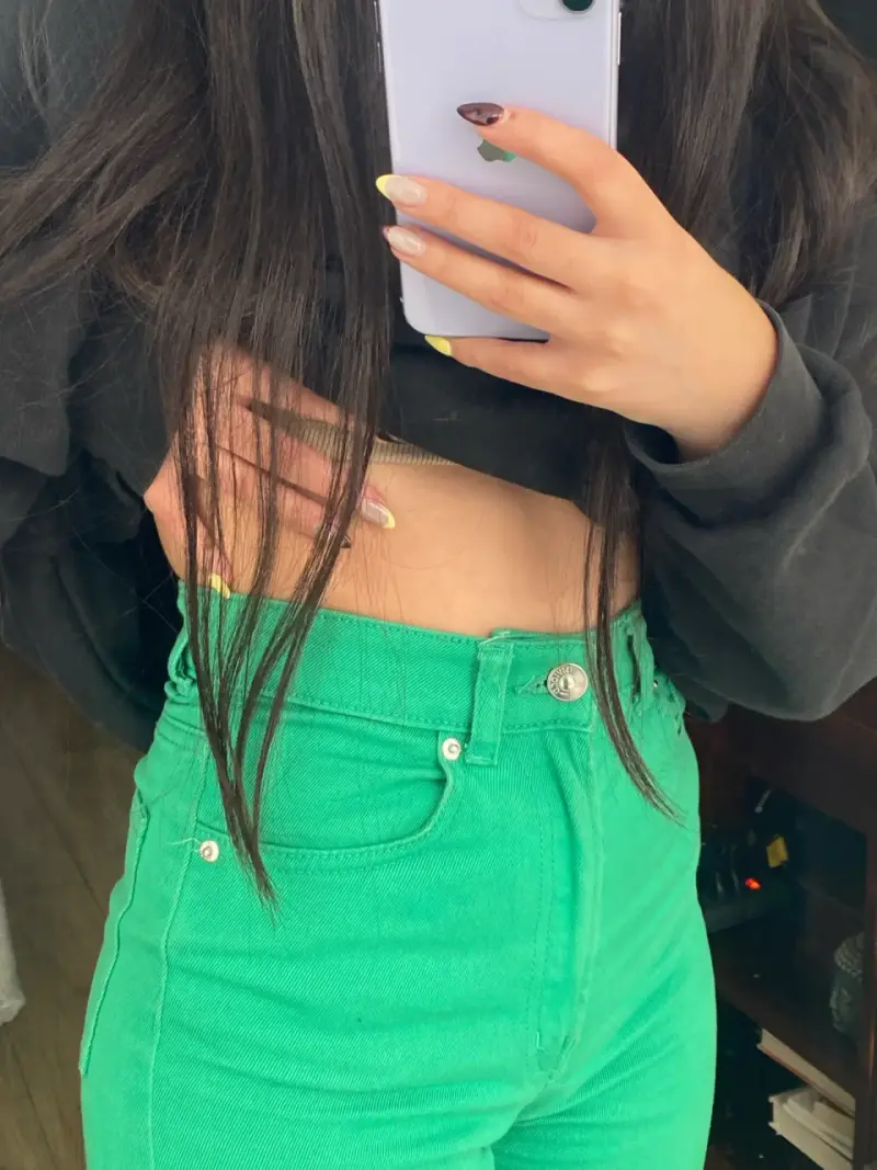 Jeans verdes estilo casual - 2