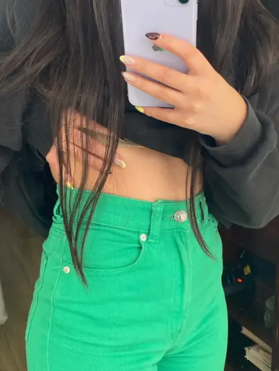 Jeans verdes estilo casual - miniatura 2