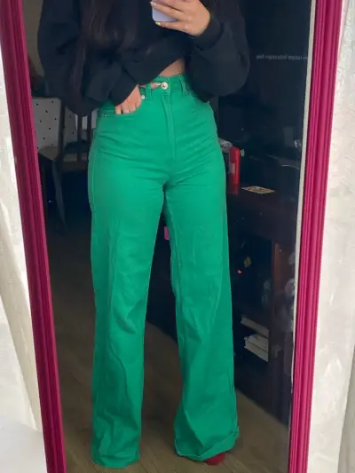 Jeans verdes estilo casual - miniatura 3