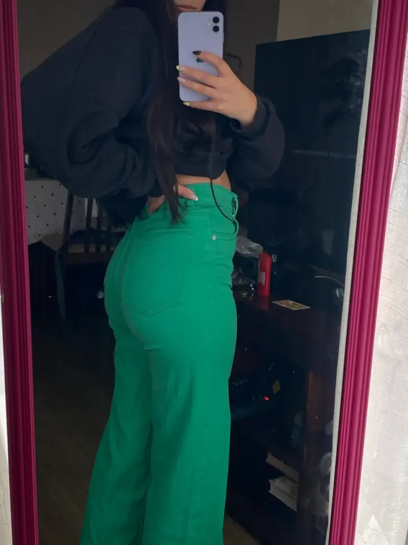 Jeans verdes estilo casual - 4