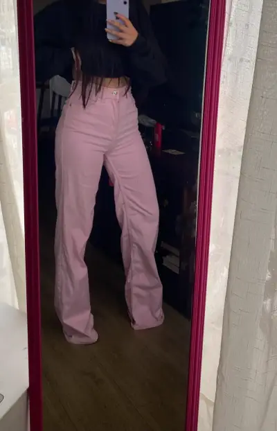 Jeans Rosa estilo casual - miniatura 4