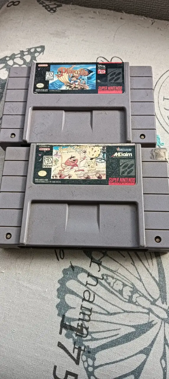 Juegos SNES Pinocchio y Speedy Gonzales - 2