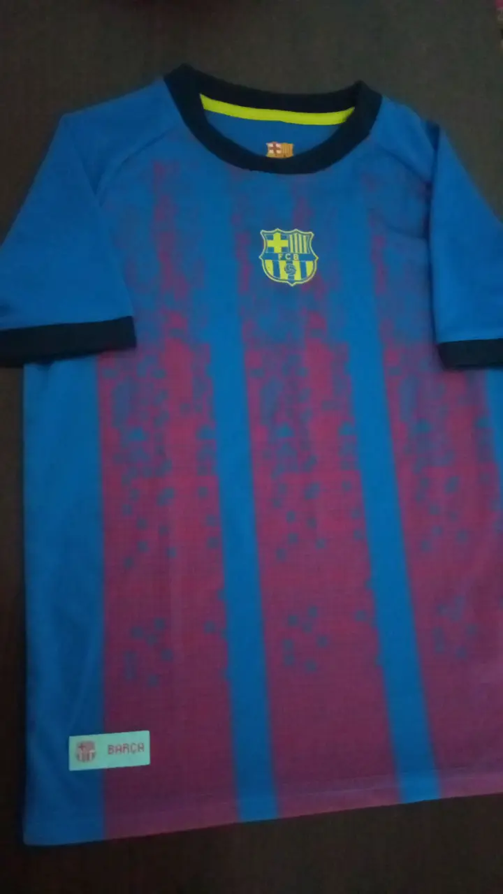 Camiseta fútbol Barça azul y roja