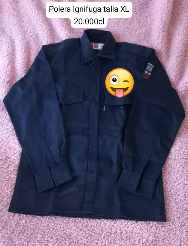 Polera ignífuga azul XL - 1