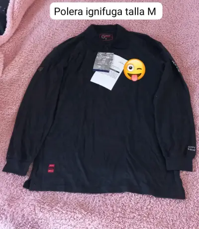 Polera ignífuga azul XL - miniatura 2