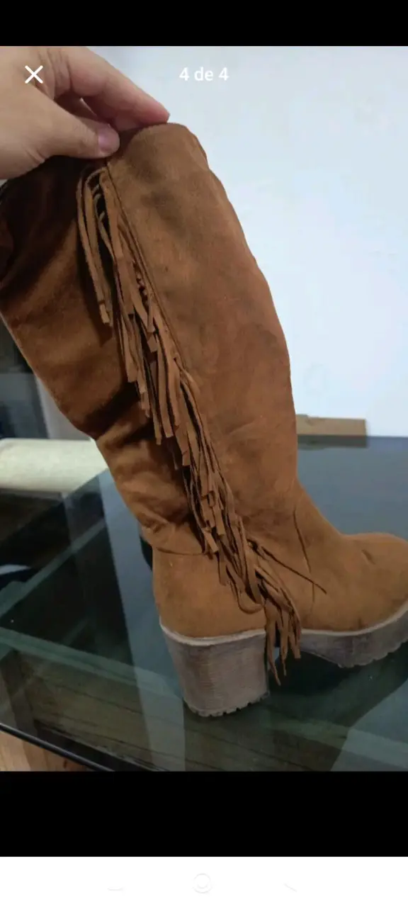 Botas de trabajo café desgastadas - 4