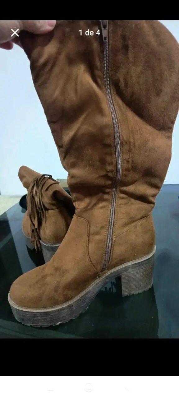 Botas de trabajo café desgastadas - 5