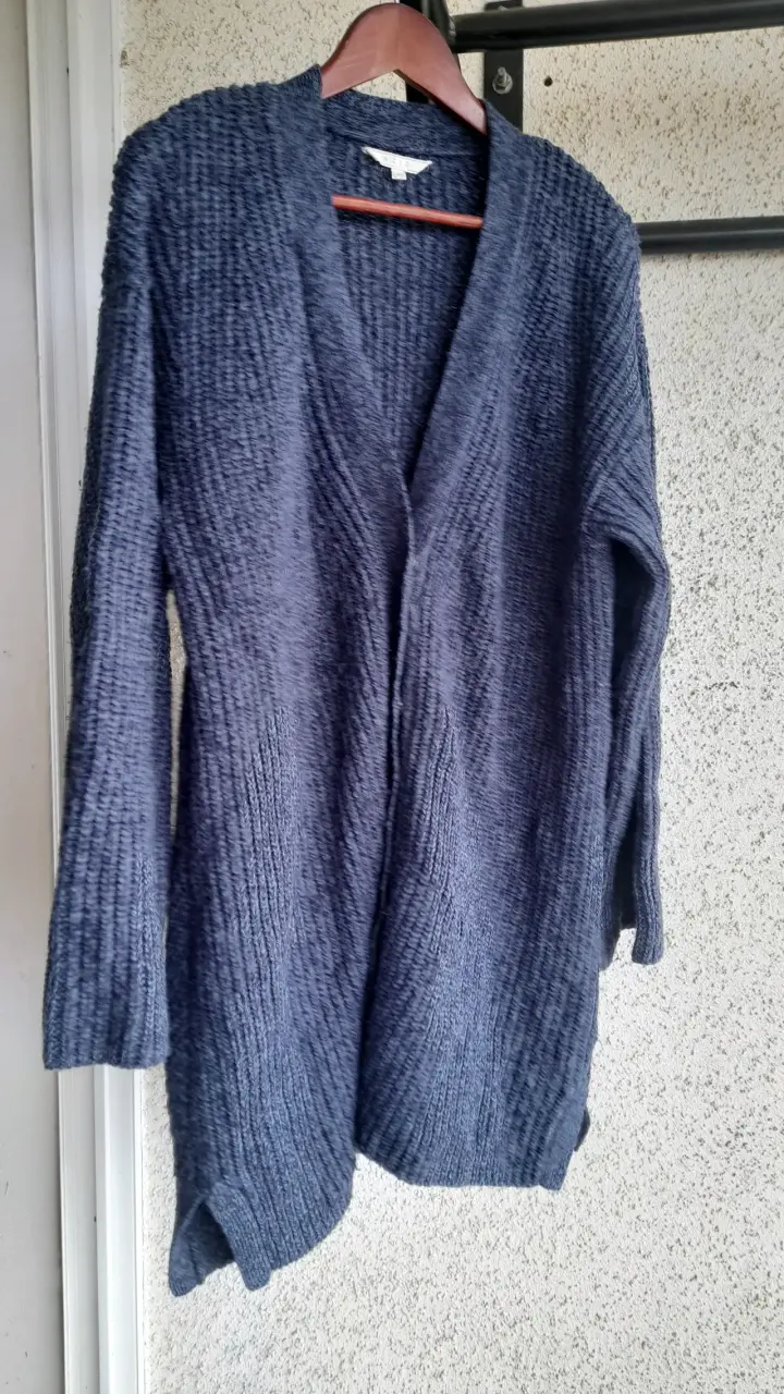 Cárdigan tejido azul oscuro - 1