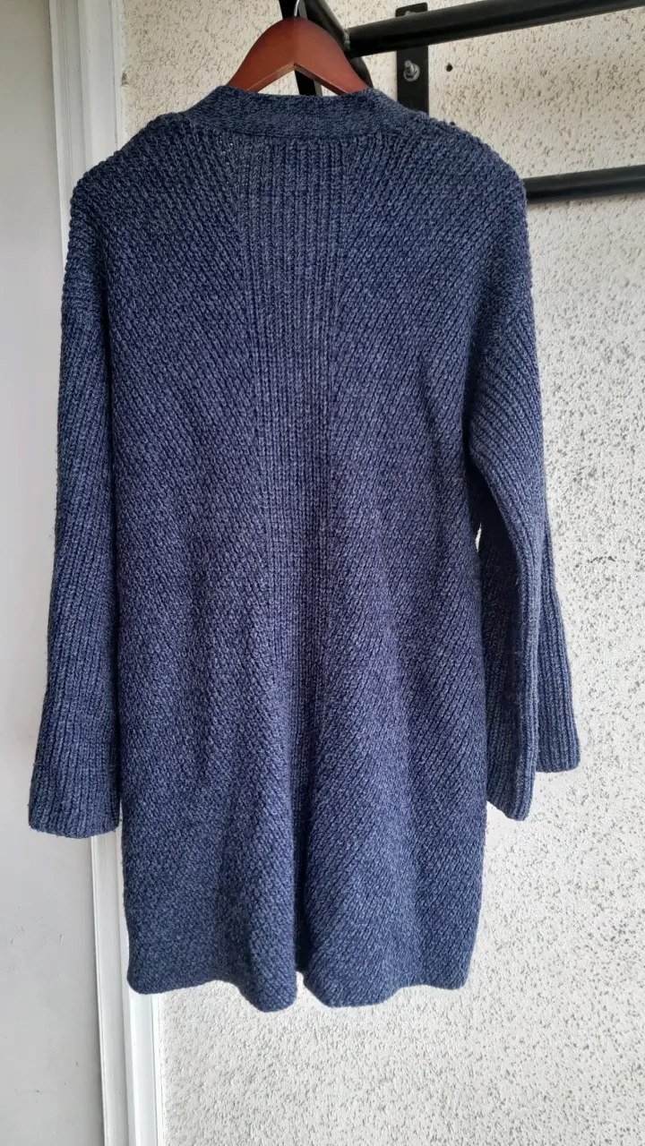 Cárdigan tejido azul oscuro - 3
