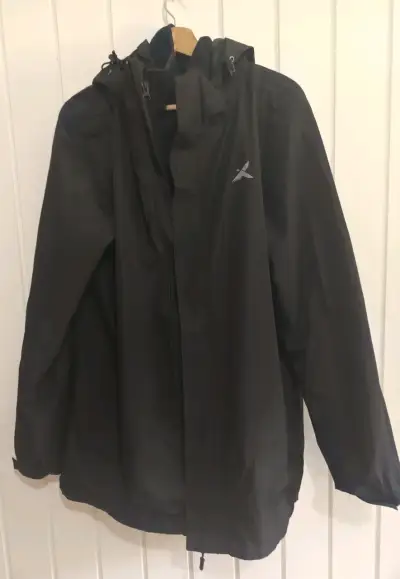 Parka negra impermeable - miniatura 1