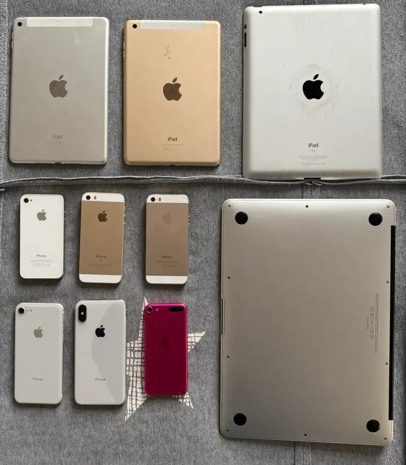 Lote de dispositivos Apple usados - 3