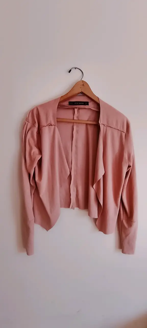 Cardigan rosa pastel