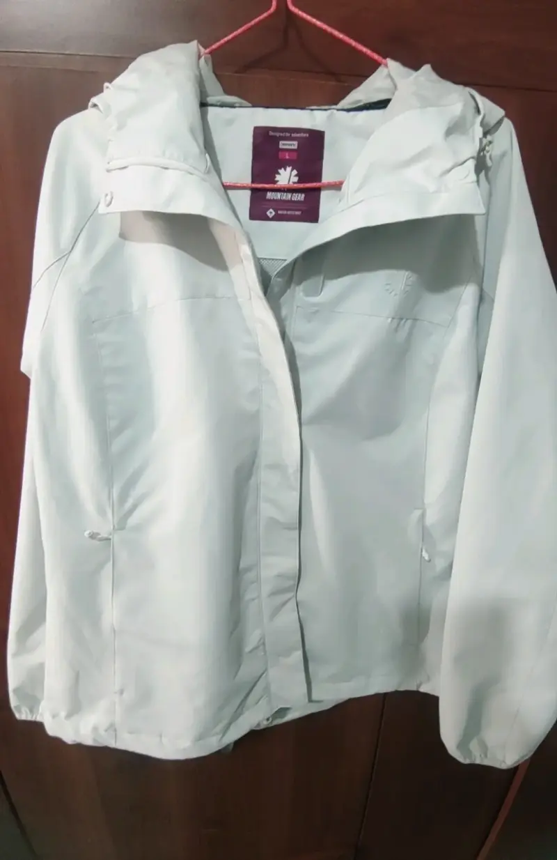 Chaqueta impermeable blanca Mountain Gear - 1