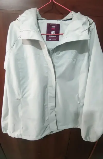 Chaqueta impermeable blanca Mountain Gear - miniatura 1
