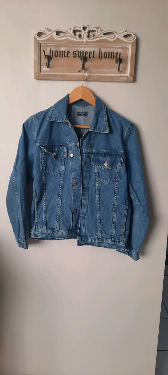 Chaqueta de mezclilla azul niña talla 12