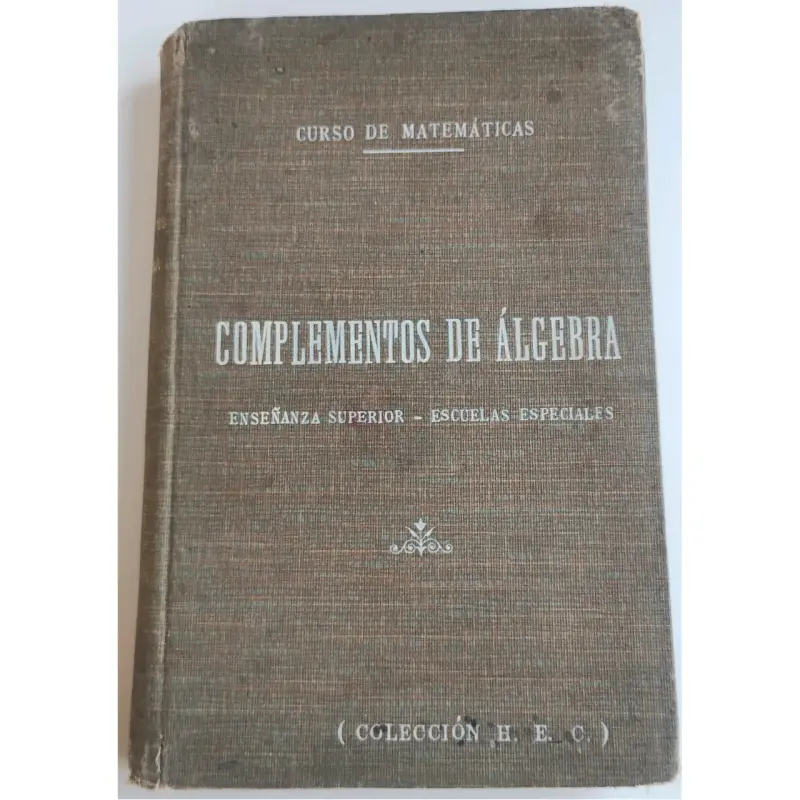 Complementos de Álgebra , antiguo - 1