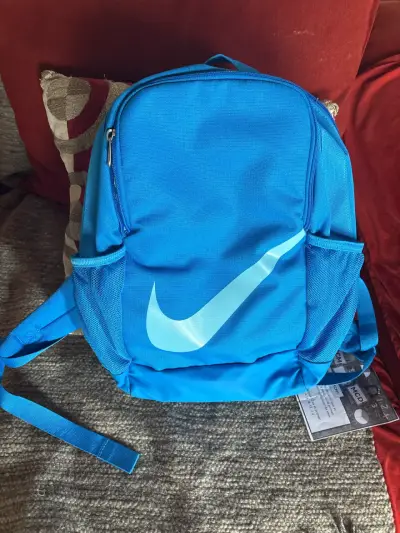 Mochila azul deportiva Nike - miniatura 1