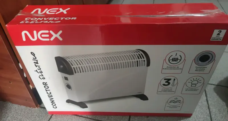 Calefactor eléctrico MEX blanco - 2
