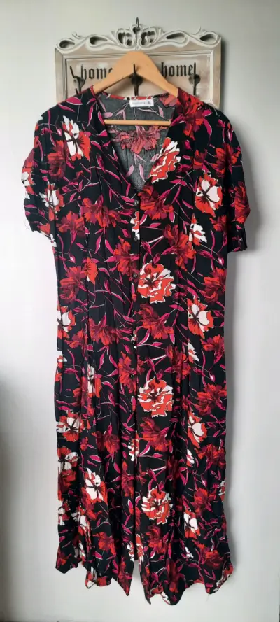 Vestido largo floral talla xl - miniatura 1