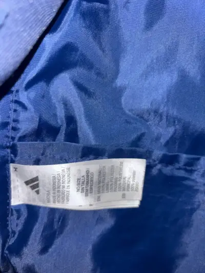 Mochila azul con logo Adidas - miniatura 3