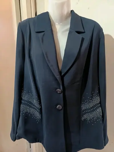 Blazer azul con detalles brillantes - miniatura 1