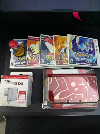 New Nintendo 3DS XL + 5 Juegos Pokémon + Cargador - miniatura 2