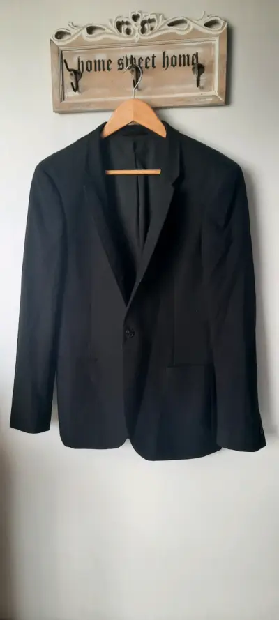 Blazer negro para hombre talla S - miniatura 1