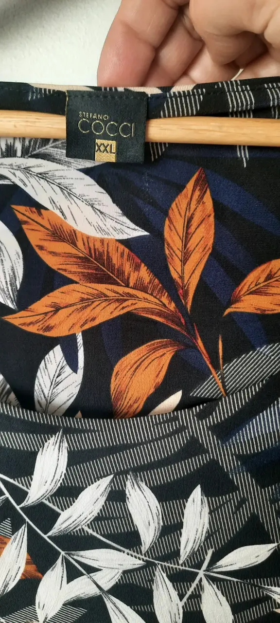 Vestido floral manga larga talla XXL - 2