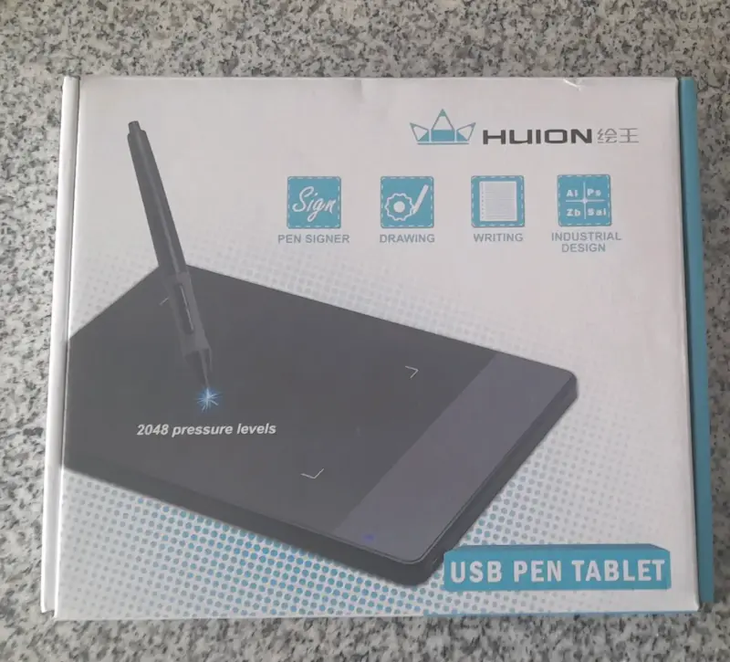 Tableta gráfica Huion con lápiz - 1