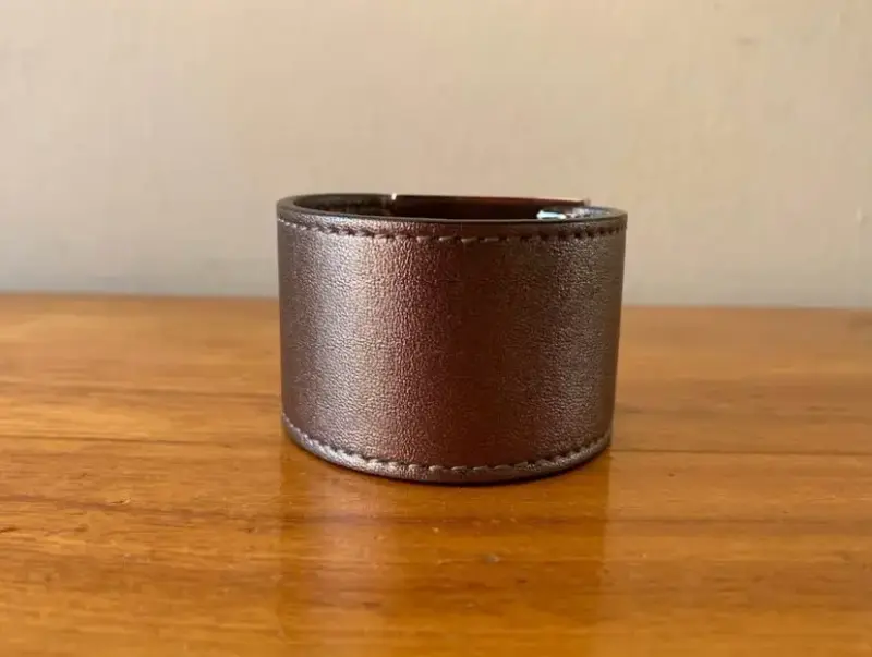 Pulsera Ferragamo Gancini marrón - 4