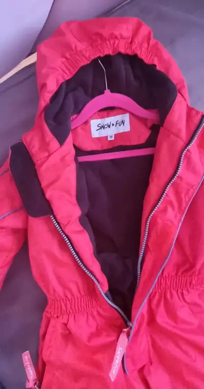 Enterito infantil rojo impermeable para la nieve - miniatura 2
