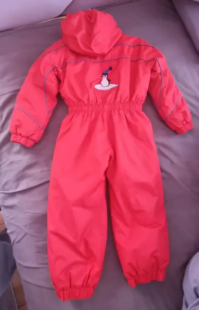 Enterito infantil rojo impermeable para la nieve - miniatura 3