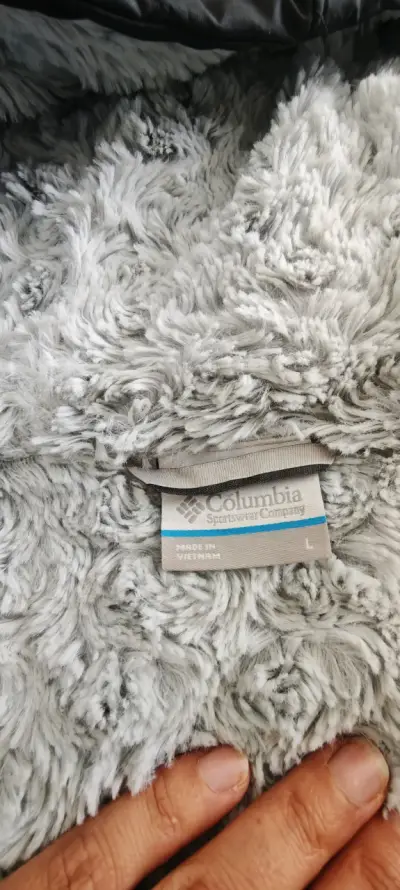 Parka gris Columbia acolchada talla L - miniatura 3
