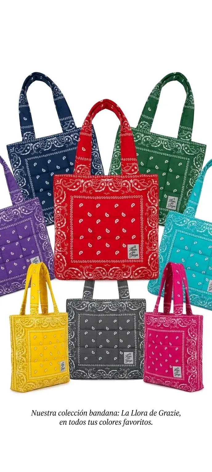 Bolsos bandana acolchados coloridos - 1