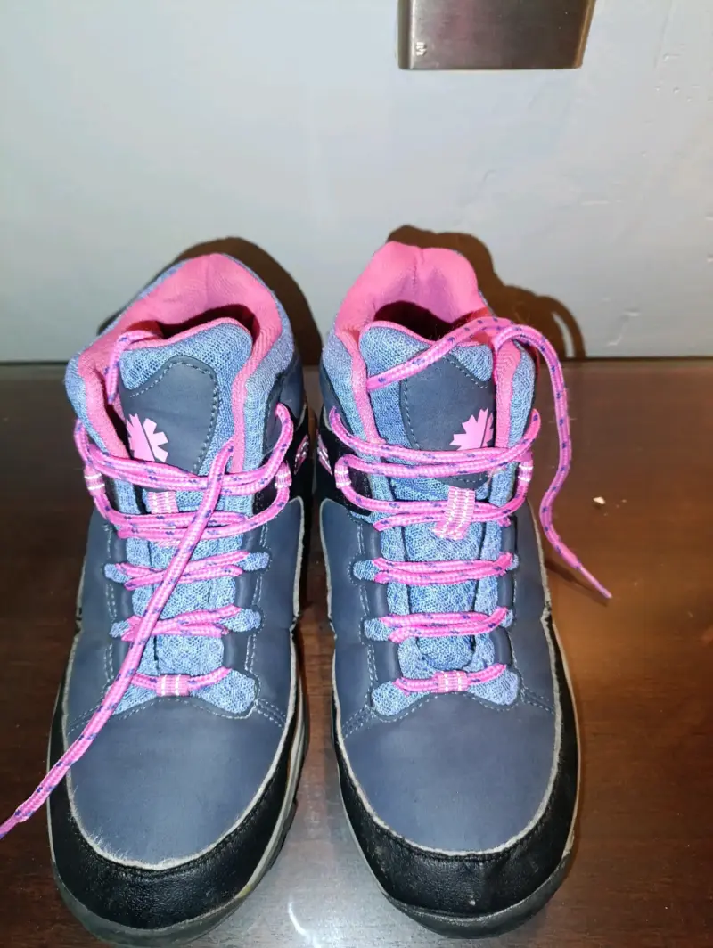 Botas de montaña azul y rosa - 1