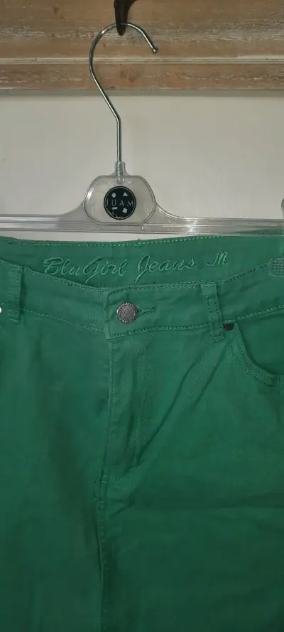Mini falda verde mujer talla M - miniatura 2