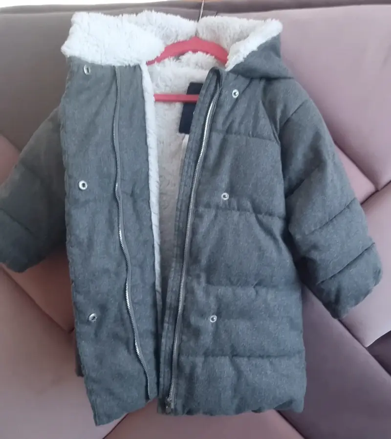Abrigo acolchado gris para bebé talla 3, 36 meses - 2