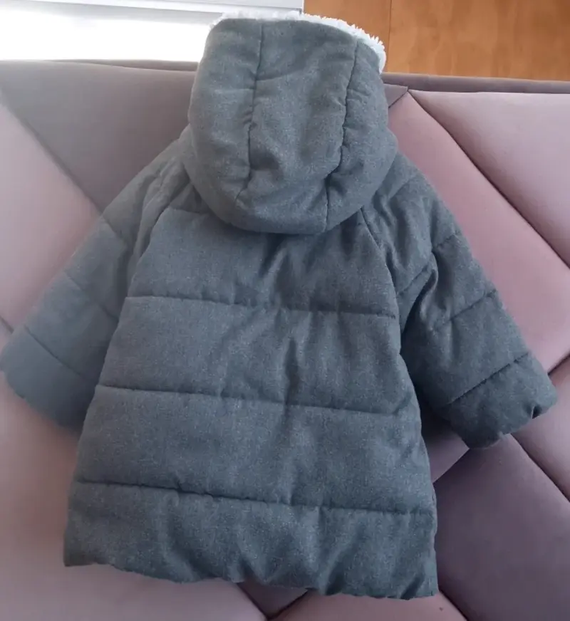 Abrigo acolchado gris para bebé talla 3, 36 meses - 3