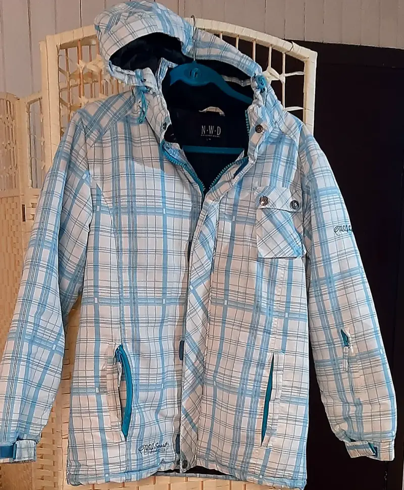 Chaqueta con capucha a cuadros NEW WOMAN DESING M