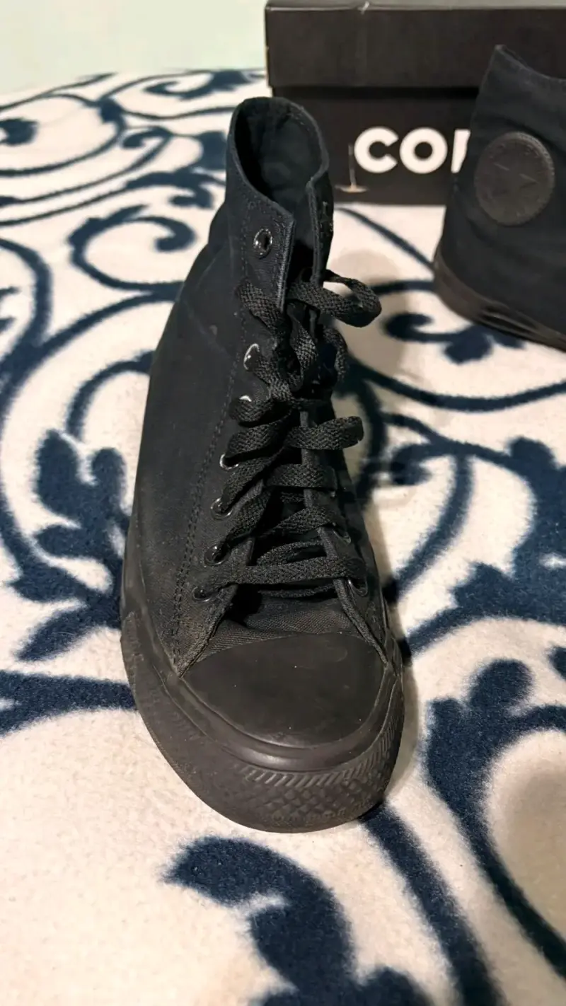 Zapatillas negras Converse altas - 3