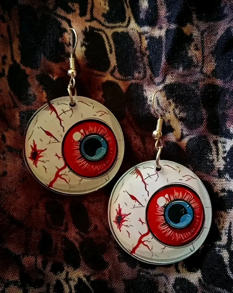Aros con diseño de ojos