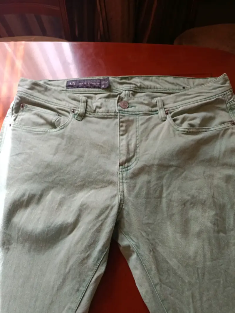 Jeans verde oliva de hombre - 4