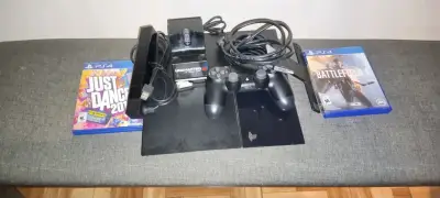Consola PS4 con accesorios y juegos - miniatura 2